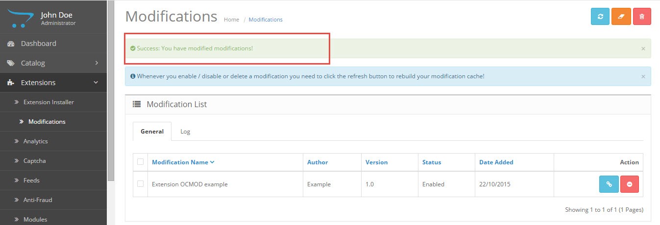 refresh success