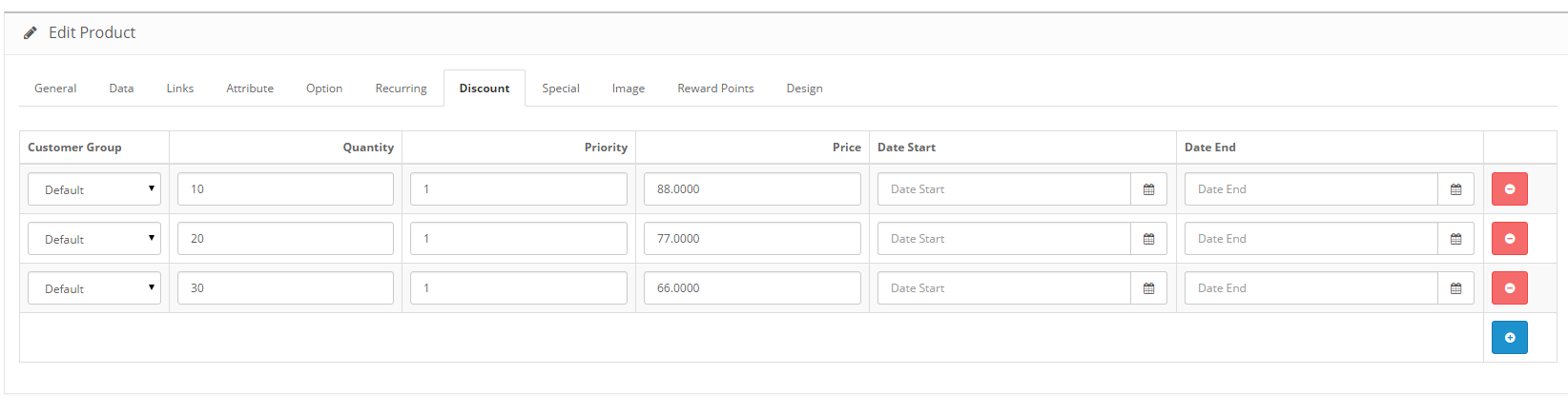 customers product discount