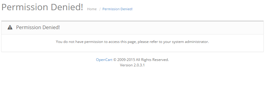 permission denied